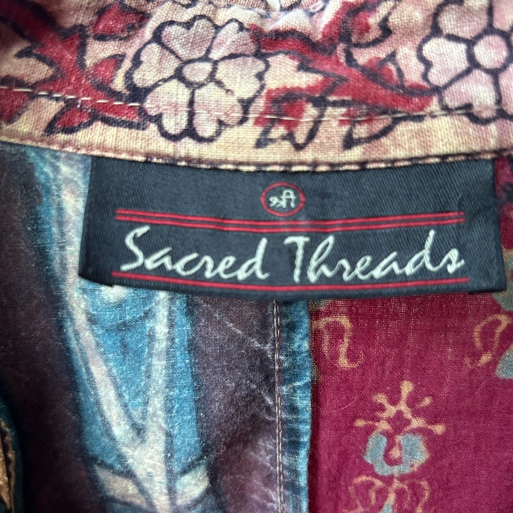Sacred Threads Boho Patch Blouse Plus Size - image 3